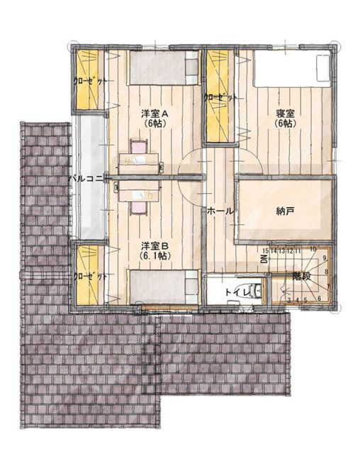 収納たっぷり 家事動線がコンパクトな家 シティハウス産業株式会社