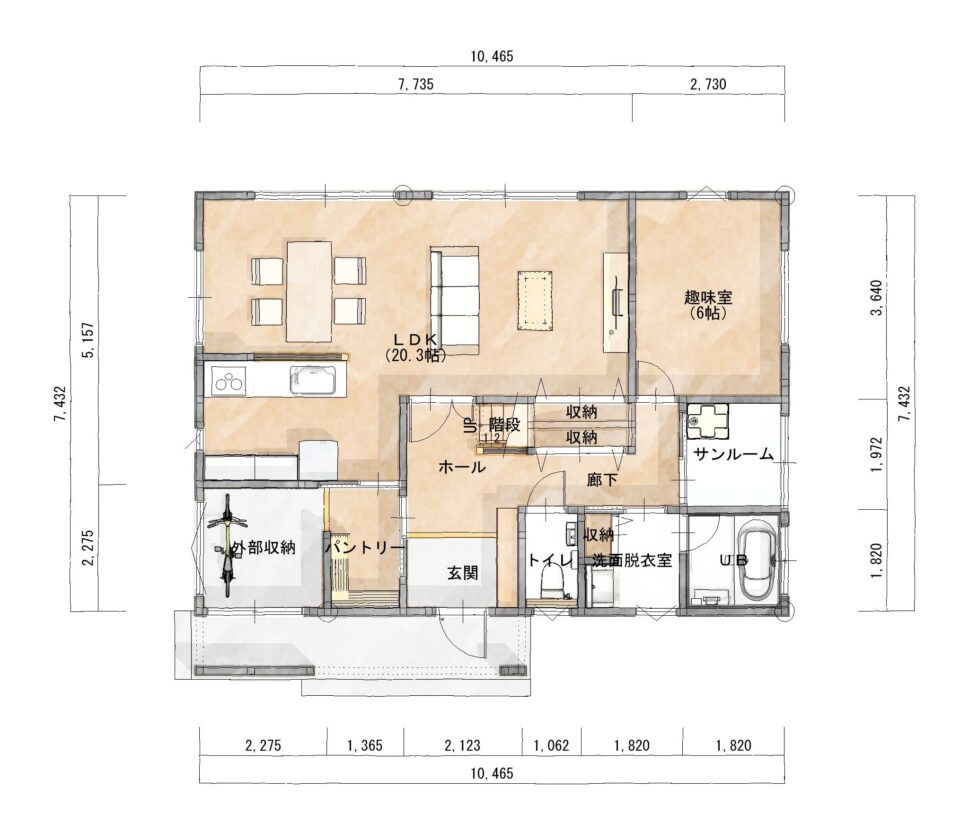 間取りギャラリー サンルーム の投稿一覧 シティハウス産業株式会社